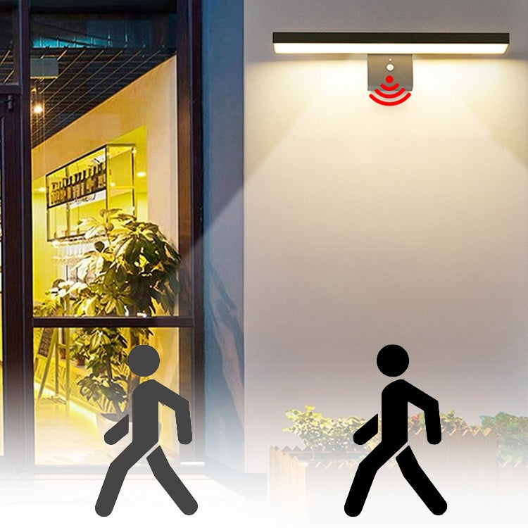 Human body induction intelligent lighting system with a person icon and mode descriptions.