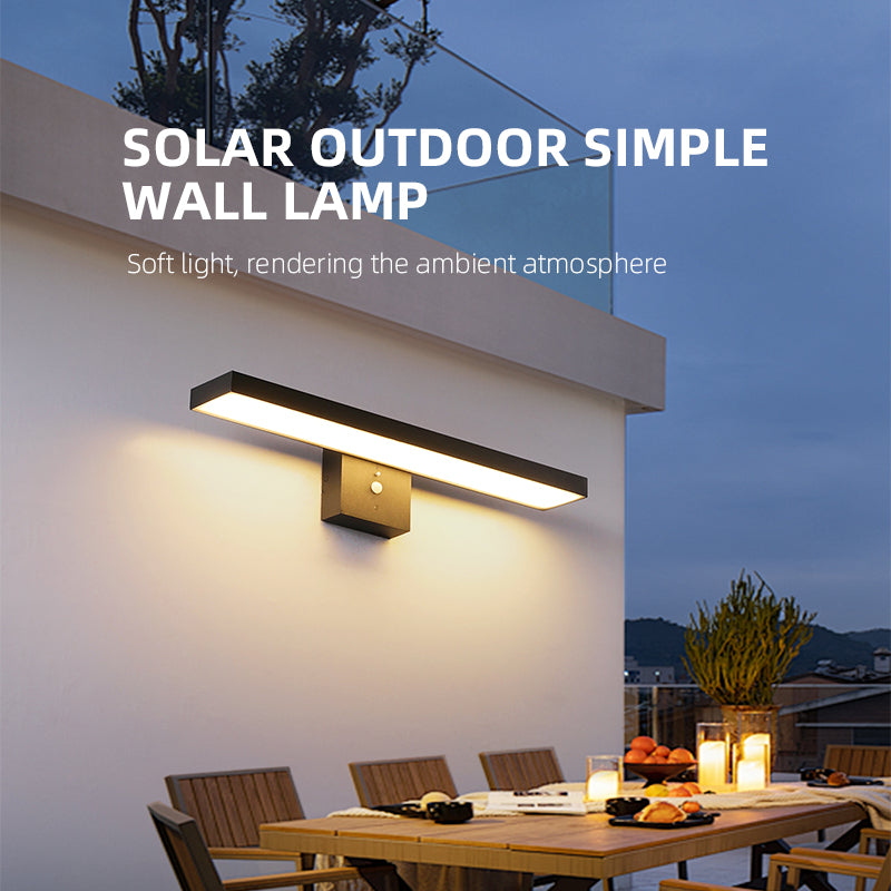 Aurora Rectangular Solar Wall Light TB-296