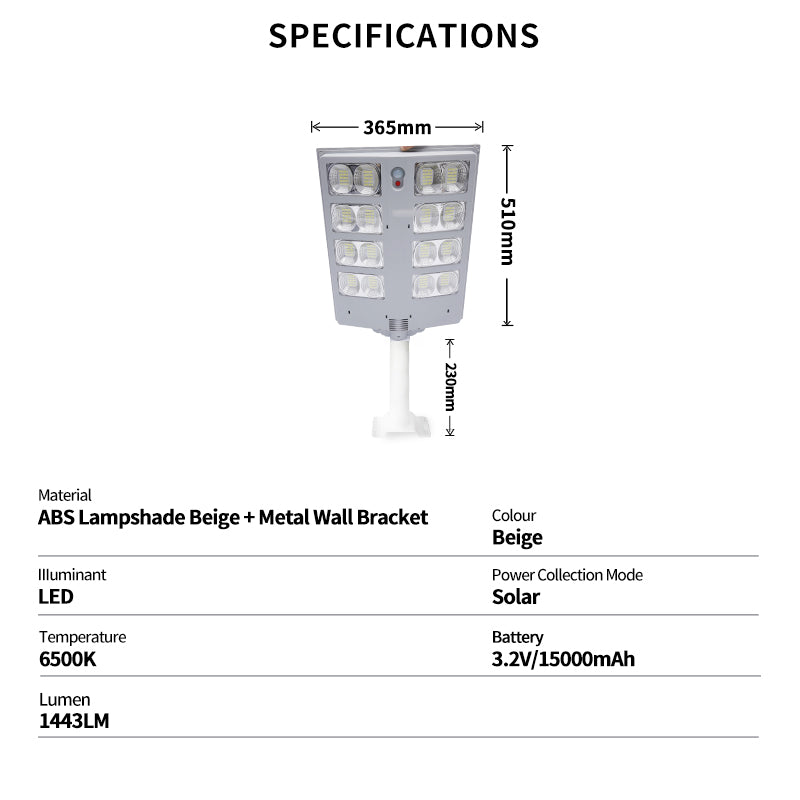 Commercial LED Solar Street Light - Motion Sensor A14