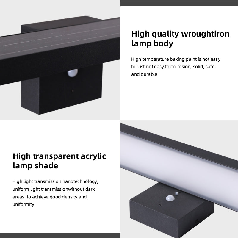 Aurora Rectangular Solar Wall Light TB-296