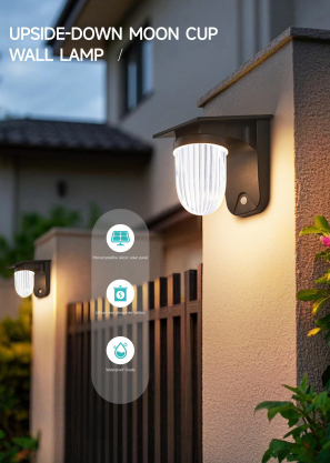 LumaCup – Solar Wall Light  (💡 Buy 2 pieces and save!) TB-3015