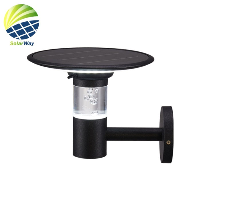 Solar panel wall mount with SolarWay logo on a white background