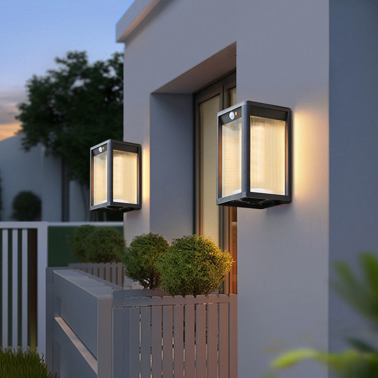 StripeGlow Rectangle Solar Wall Light TB-298