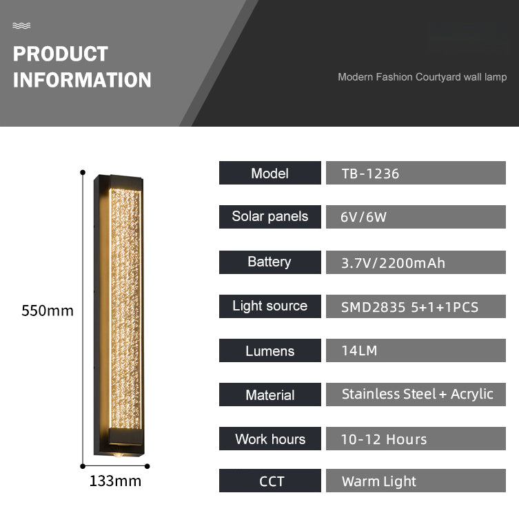 LumaStar – Solar Wall Light (💡 Buy 2 pieces and save!) TB-1236N55