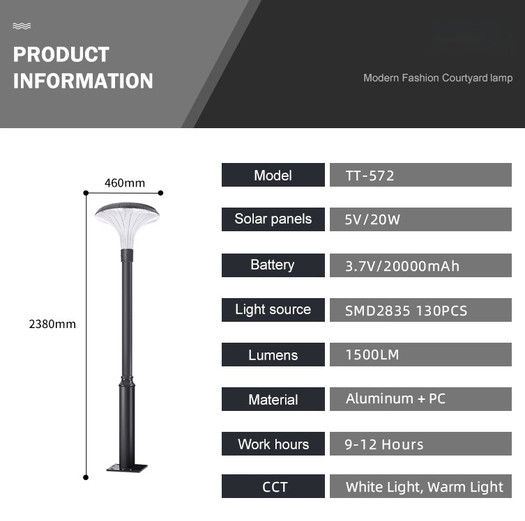 SolarWay BloomBeam – Solar Garden Post Light 1500 Lumens (Pole Sold Separately)