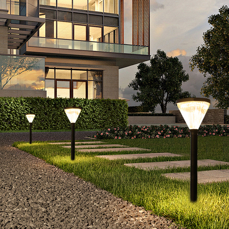 SolarWay LumaDiamond  –  Crystal Solar Lawn Light Durable Aluminium Dual-Color