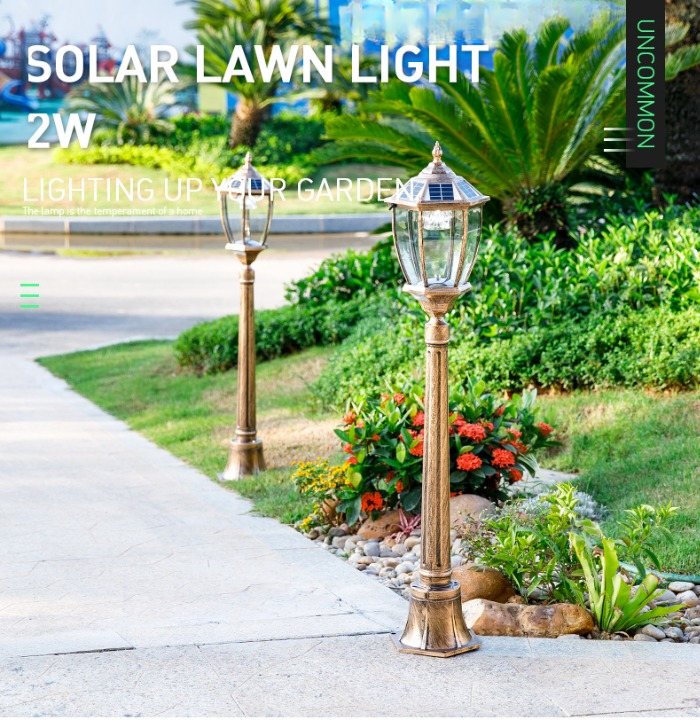 SolarWay Copperwick  – Solar Post Light Bronze Finish 165cm (Pole Sold Separately)