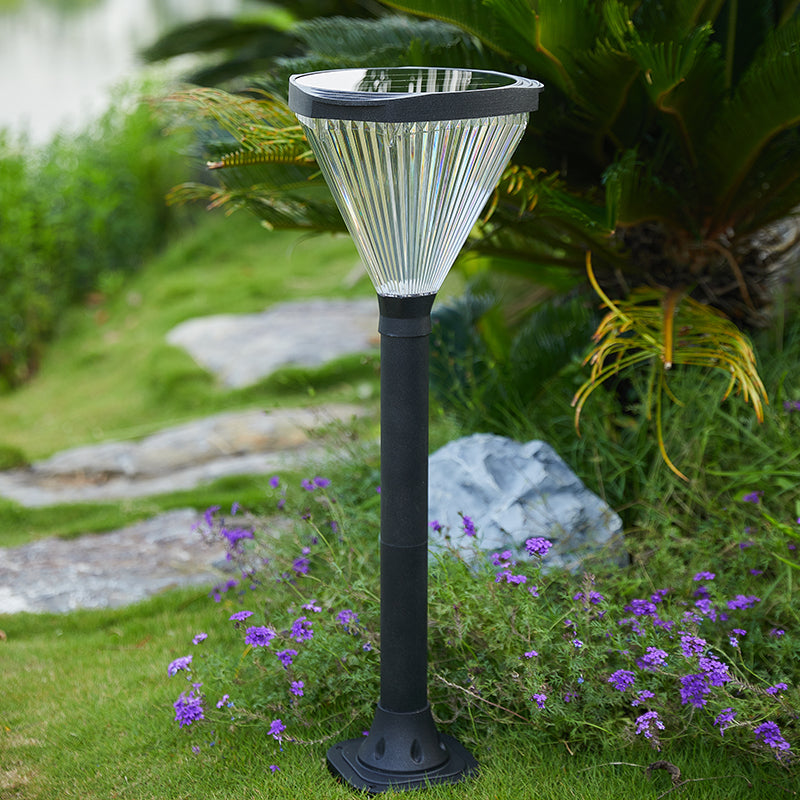 SolarWay LumaDiamond  –  Crystal Solar Lawn Light Durable Aluminium Dual-Color