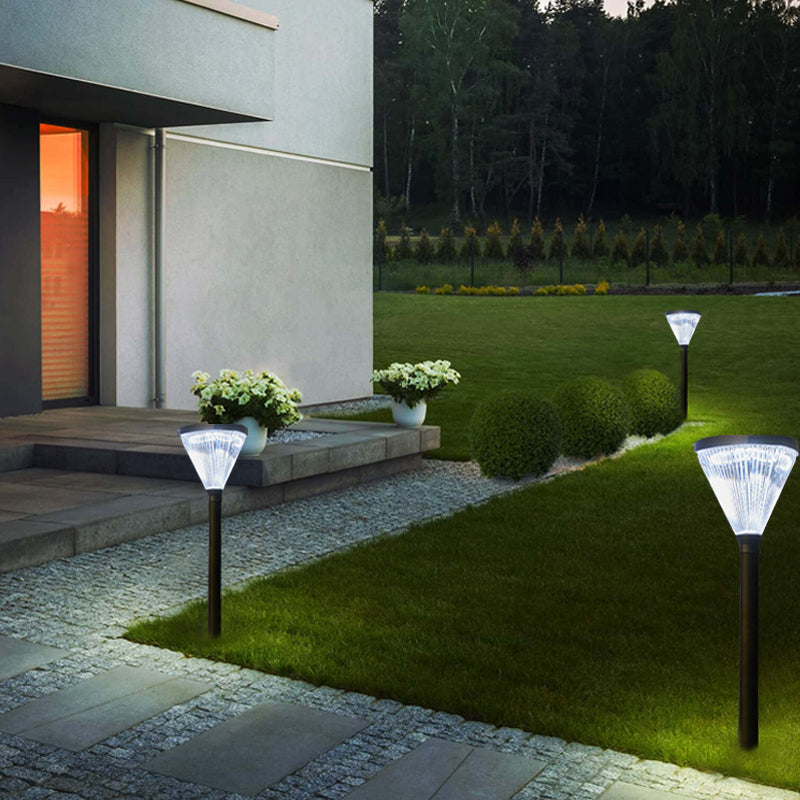 SolarWay LumaDiamond  –  Crystal Solar Lawn Light Durable Aluminium Dual-Color